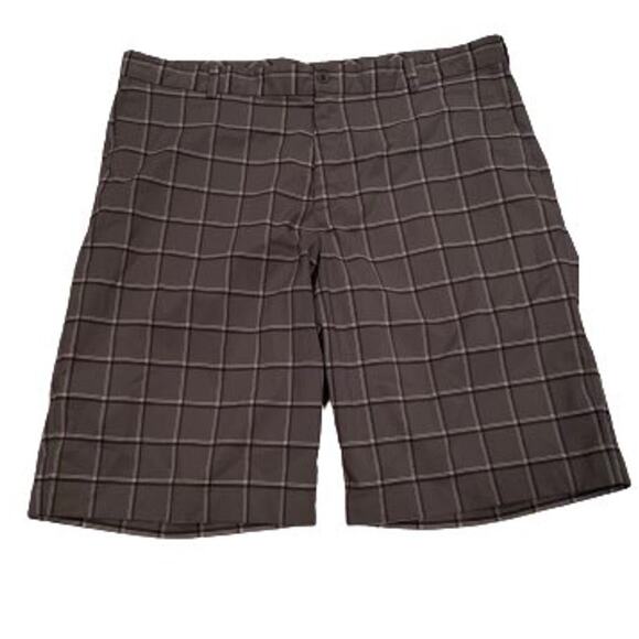 Nike Men's 38 Plaid Dri-Fit Golf Shorts - Picture 1 of 4
